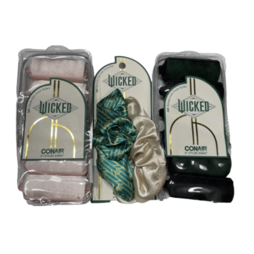Wicked Conair Silk Rollers And Scrunchie Collection